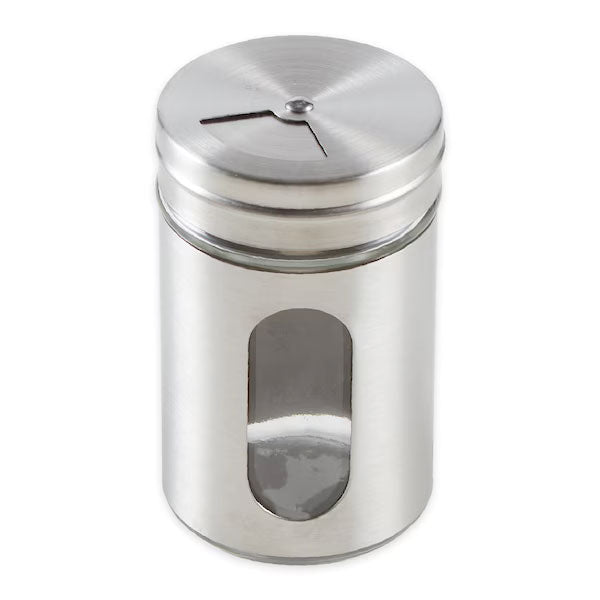 Glass and Stainless Steel Spice Shaker - 3oz