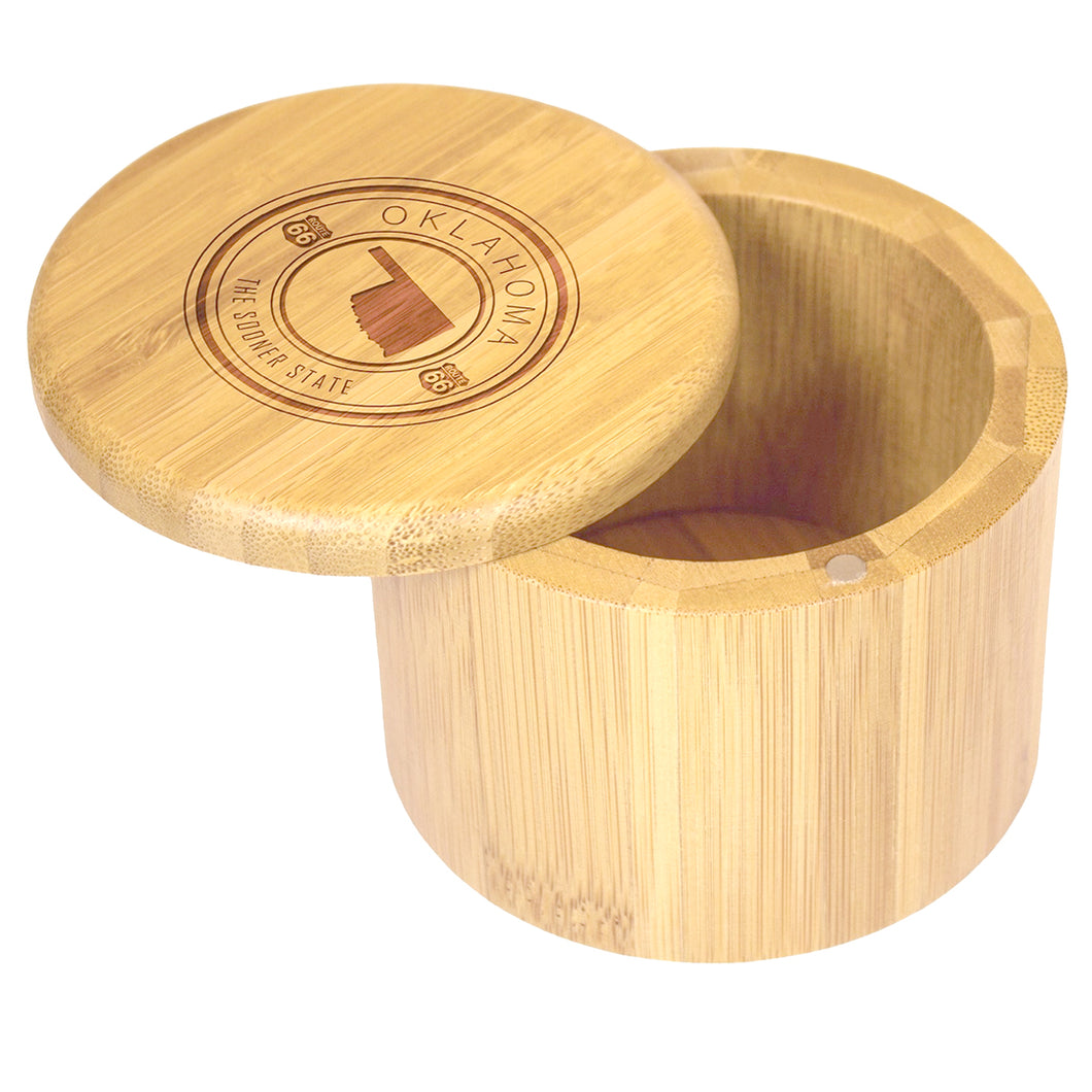 Oklahoma Totally Bamboo Salt and Storage Box