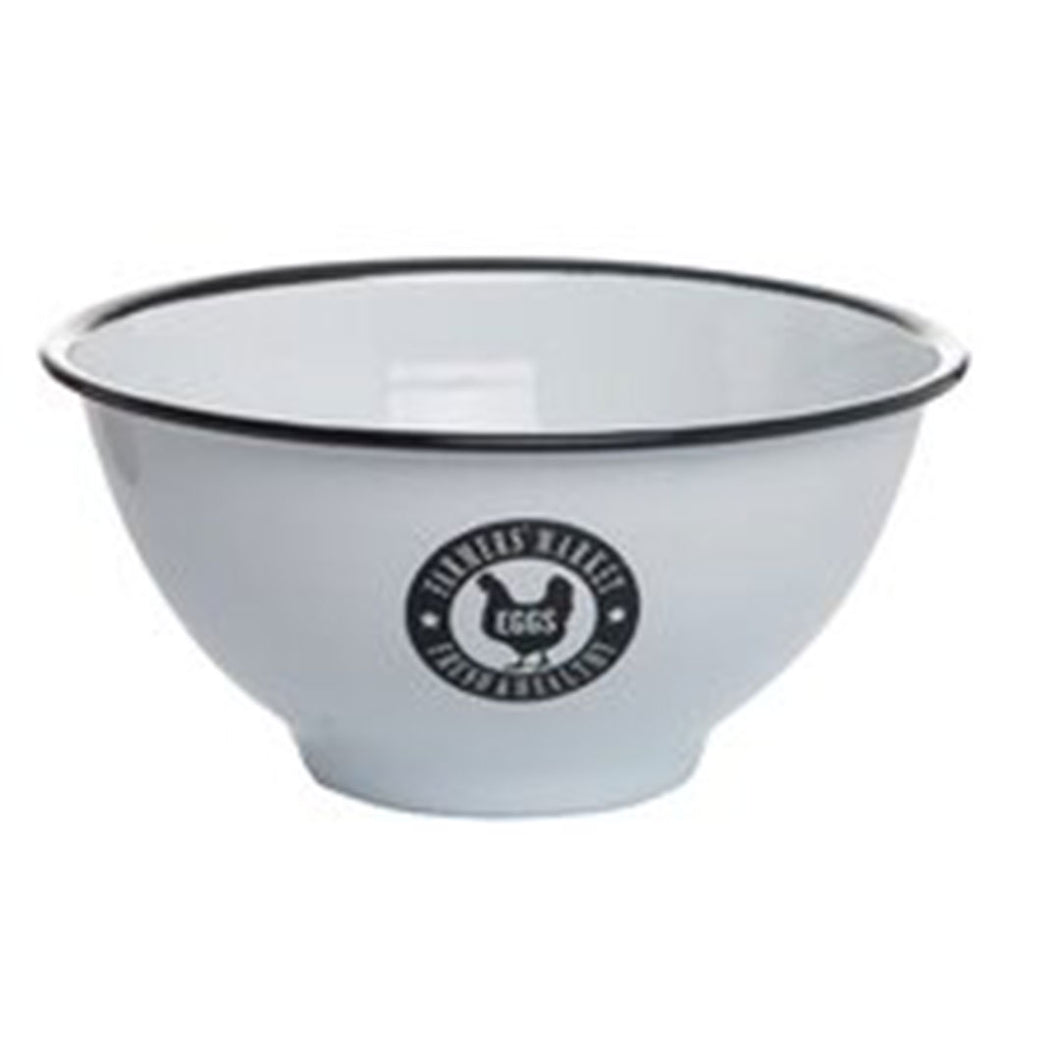 August Grove Farmer’s Market Enamelware Mixing Bowl – Eggs