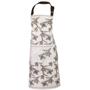 Cotton Christmas Apron – White Pine