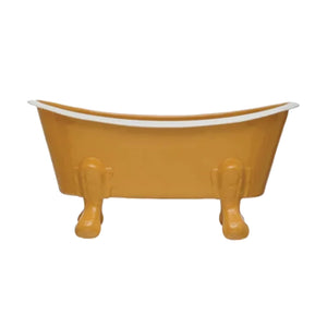 Metal Bathtub Soap Dish – Mustard