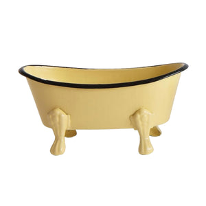 Metal Bathtub Soap Dish – Yellow