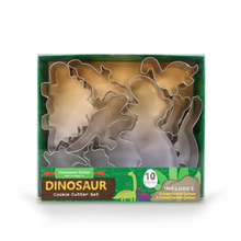 Load image into Gallery viewer, Dinosaur 10 pc Cookie Cutter Set Cast Iron Company
