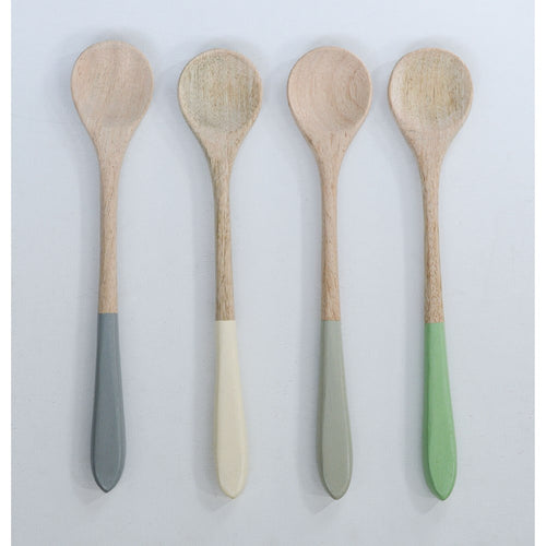 Mango Wood Spoon/Colored Handle Cast Iron Company