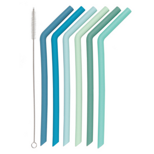 Reusable Silicone Smoothie Straws Cast Iron Company