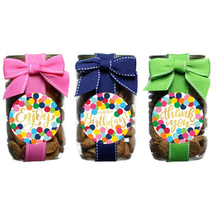 Cookie Pint Jars -  Confetti Dot Assortment