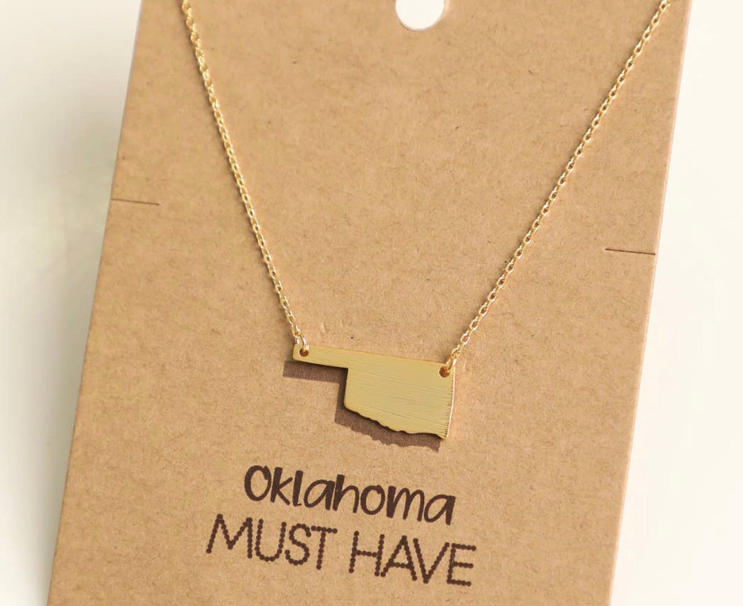Oklahoma State Necklace